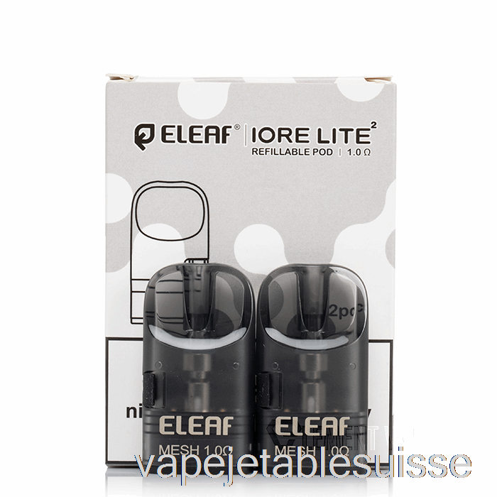 Vape Suisse Eleaf Iore Lite 2 Dosettes De Remplacement Dosettes Rechargeables De 2 Ml